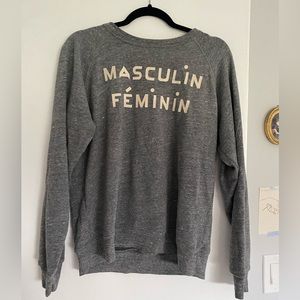 Clare V masculin Feminin sweatshirt medium